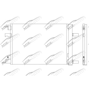 AC condenser with integrated receiver drier