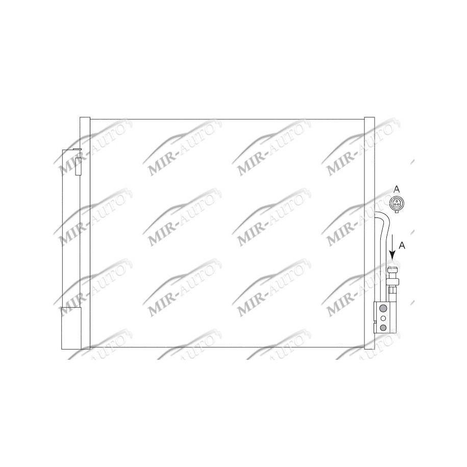 AC condenser with integrated receiver drier