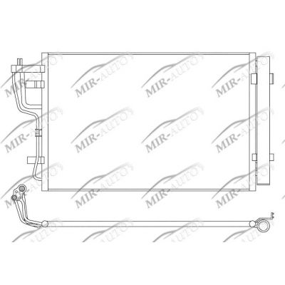 AC condenser with integrated receiver drier