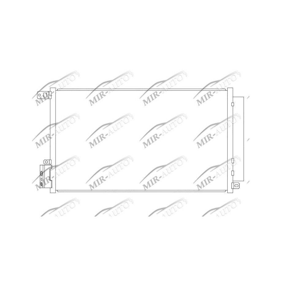 AC condenser with integrated receiver drier