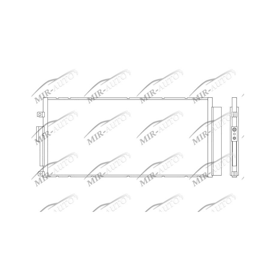 AC condenser with integrated receiver drier
