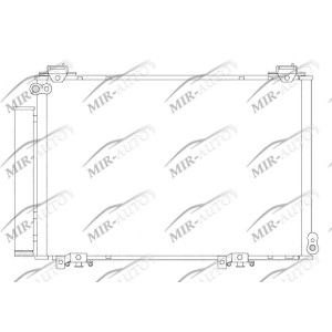 AC condenser with integrated receiver drier