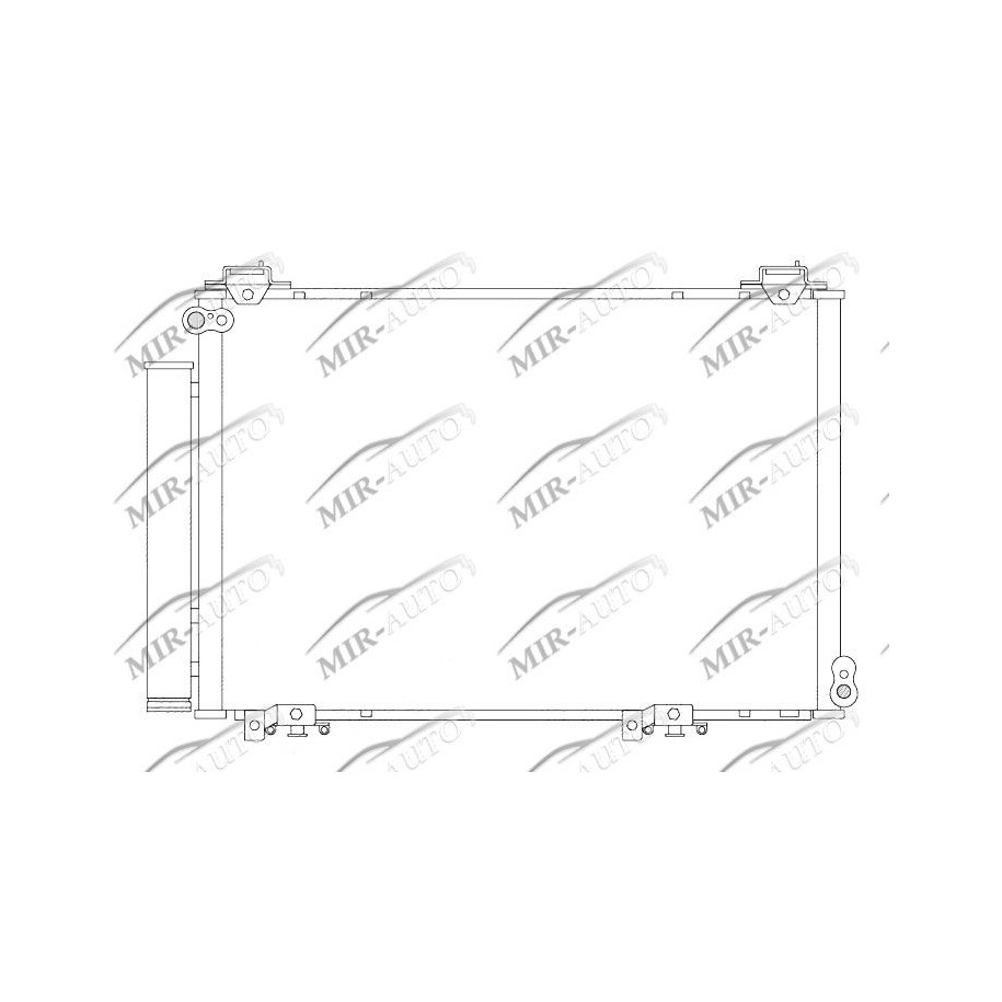 AC condenser with integrated receiver drier