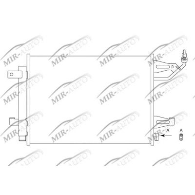 AC condenser with integrated receiver drier