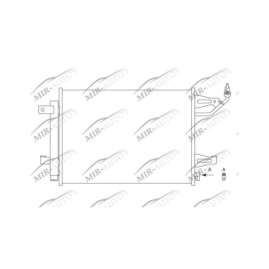 AC condenser with integrated receiver drier
