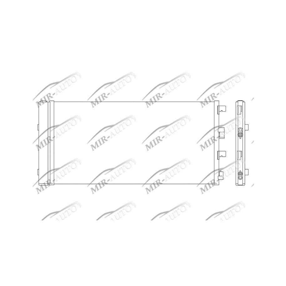 AC condenser with integrated receiver drier