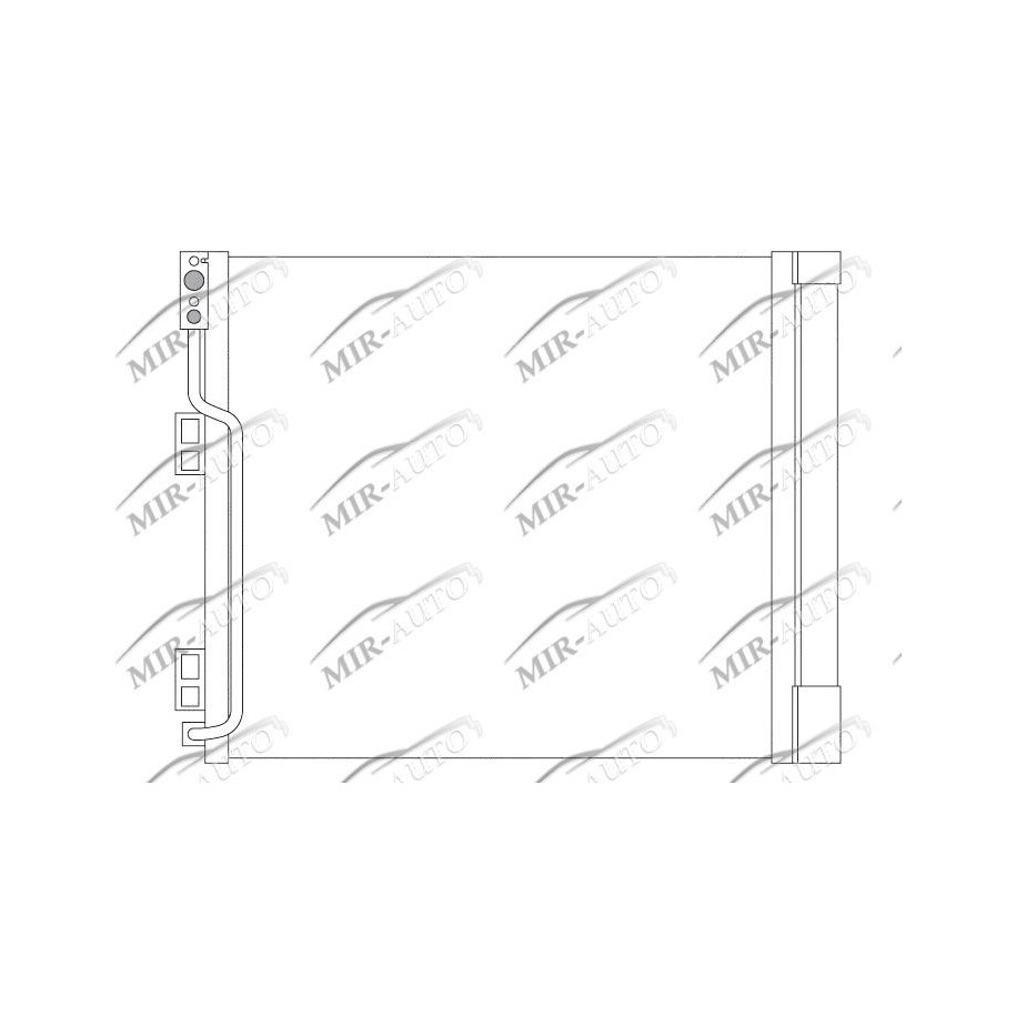 AC condenser with integrated receiver drier