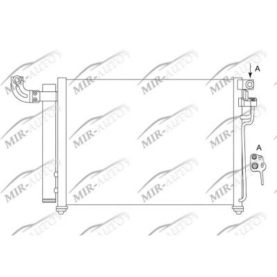 AC condenser with integrated receiver drier