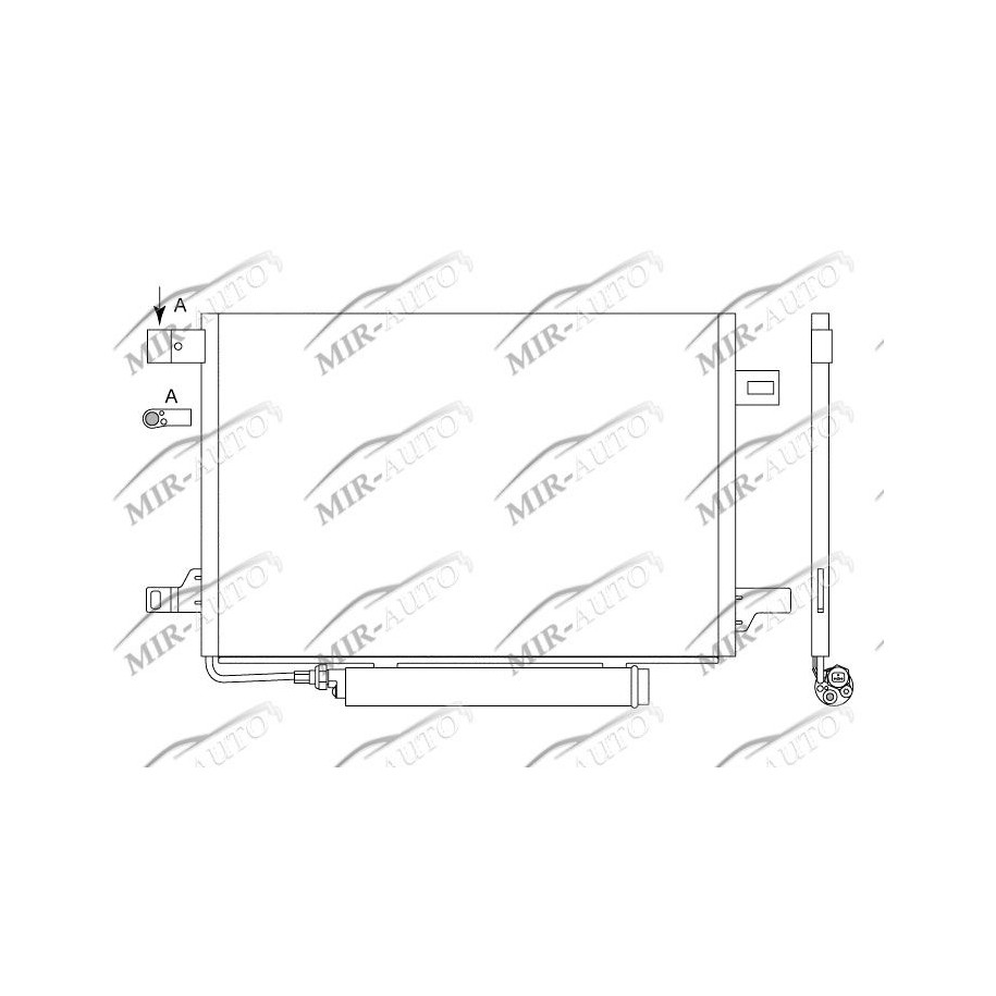 AC condenser without receiver drier