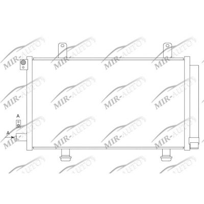 AC condenser with integrated receiver drier