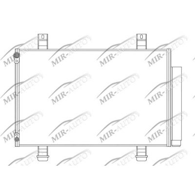 AC condenser with integrated receiver drier