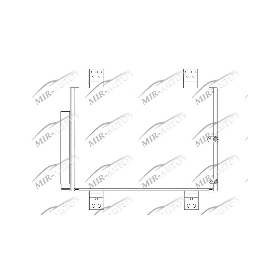 AC condenser with integrated receiver drier