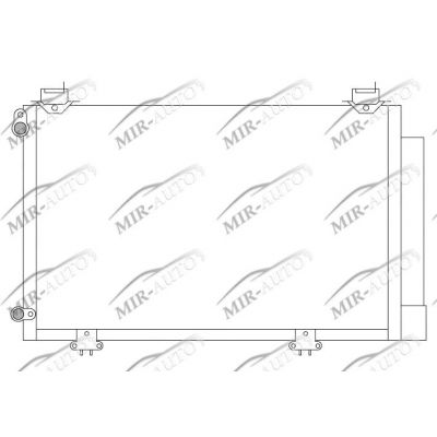 AC condenser with integrated receiver drier