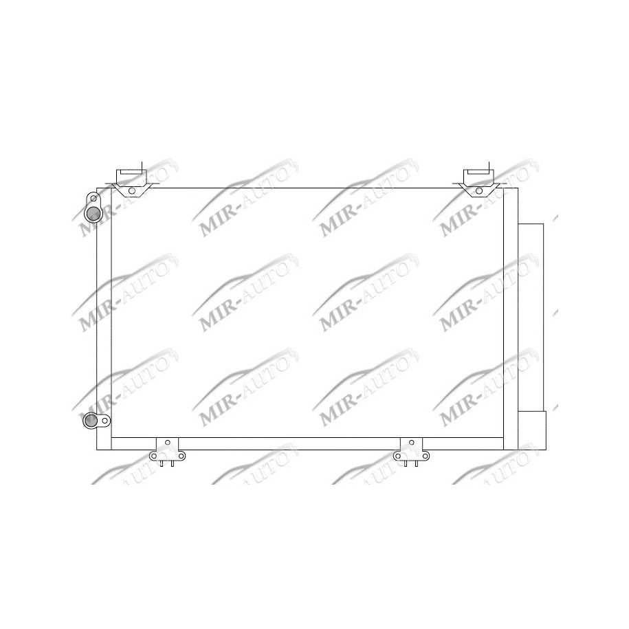 AC condenser with integrated receiver drier
