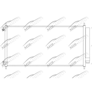 AC condenser with integrated receiver drier