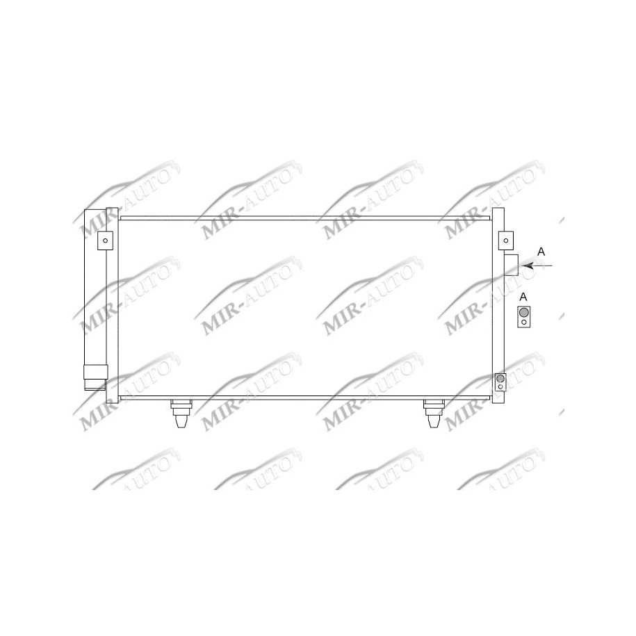 AC condenser with integrated receiver drier