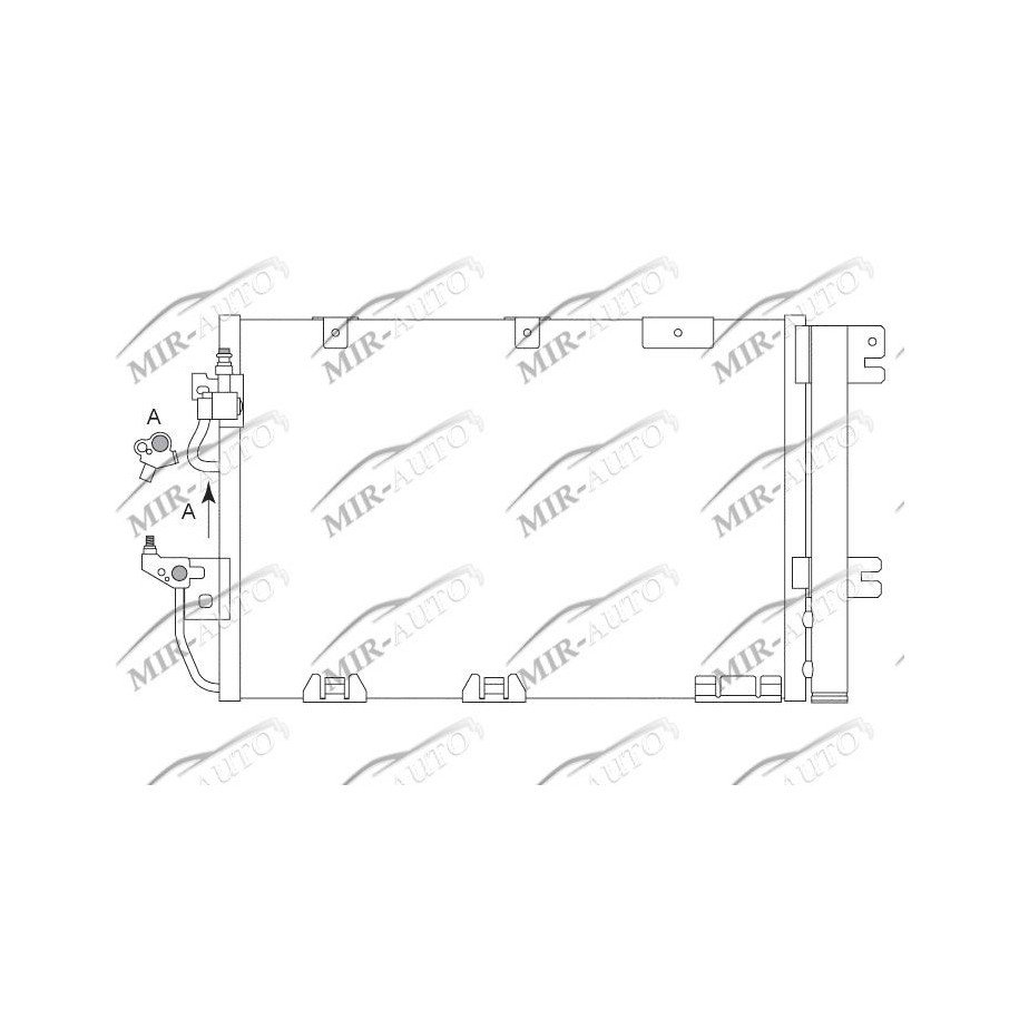 AC condenser with integrated receiver drier