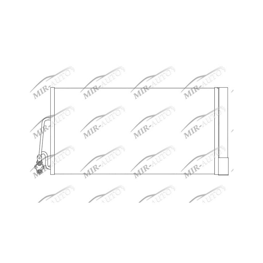AC condenser with integrated receiver drier