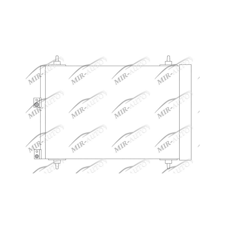 AC condenser with integrated receiver drier
