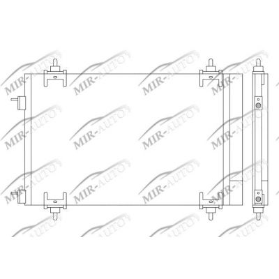 AC condenser with integrated receiver drier