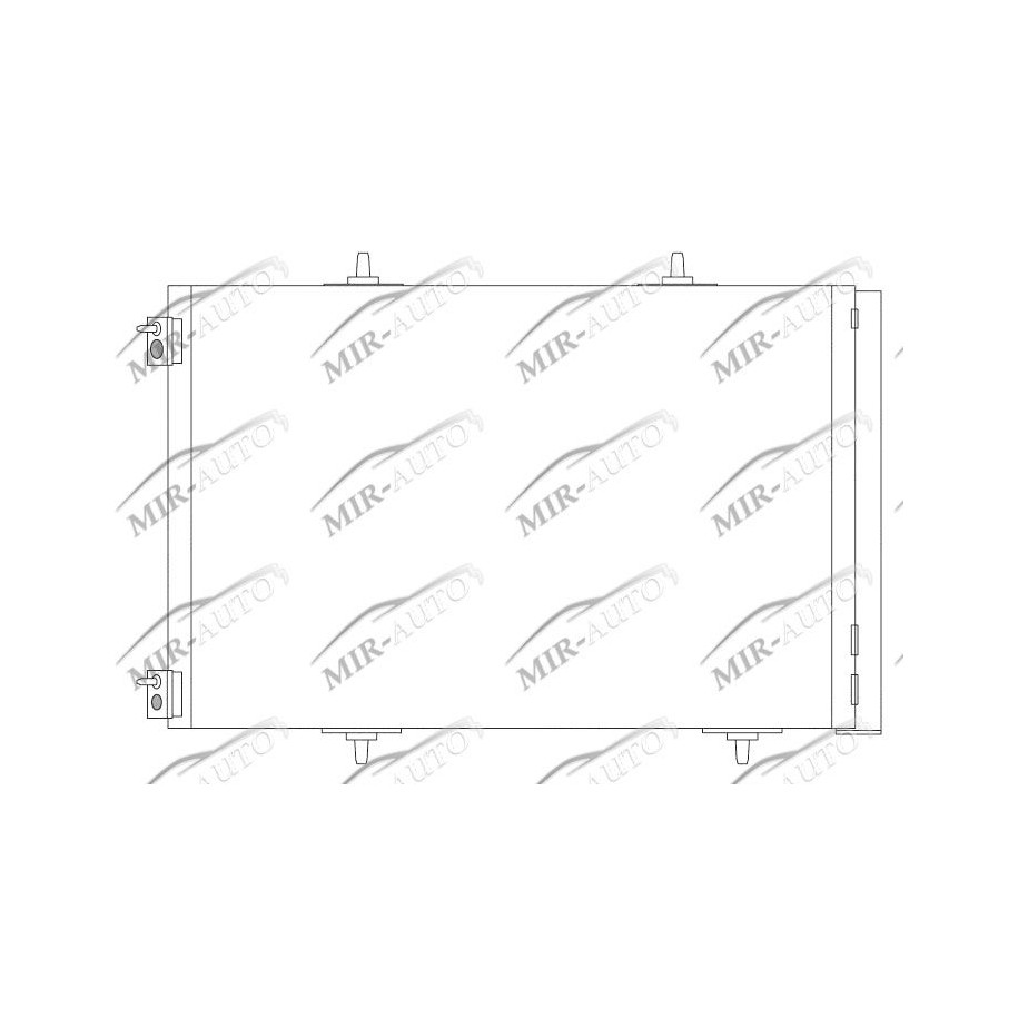 AC condenser with integrated receiver drier