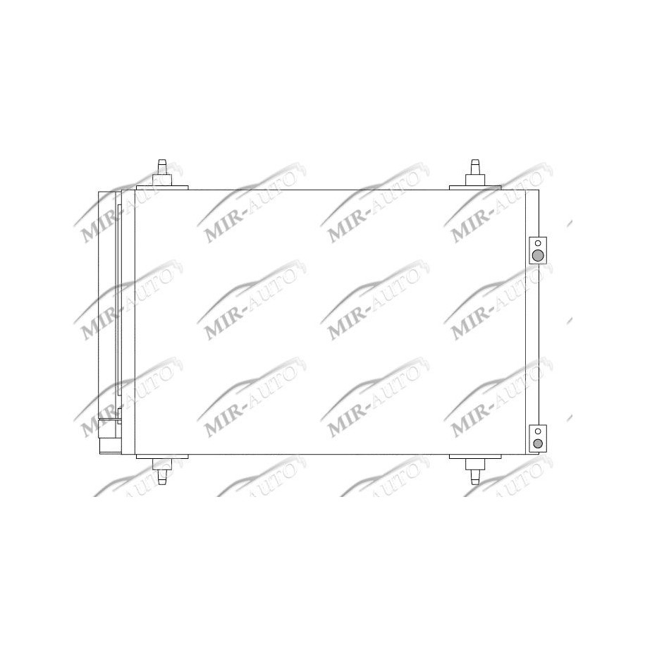 AC condenser with integrated receiver drier