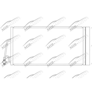 AC condenser with integrated receiver drier