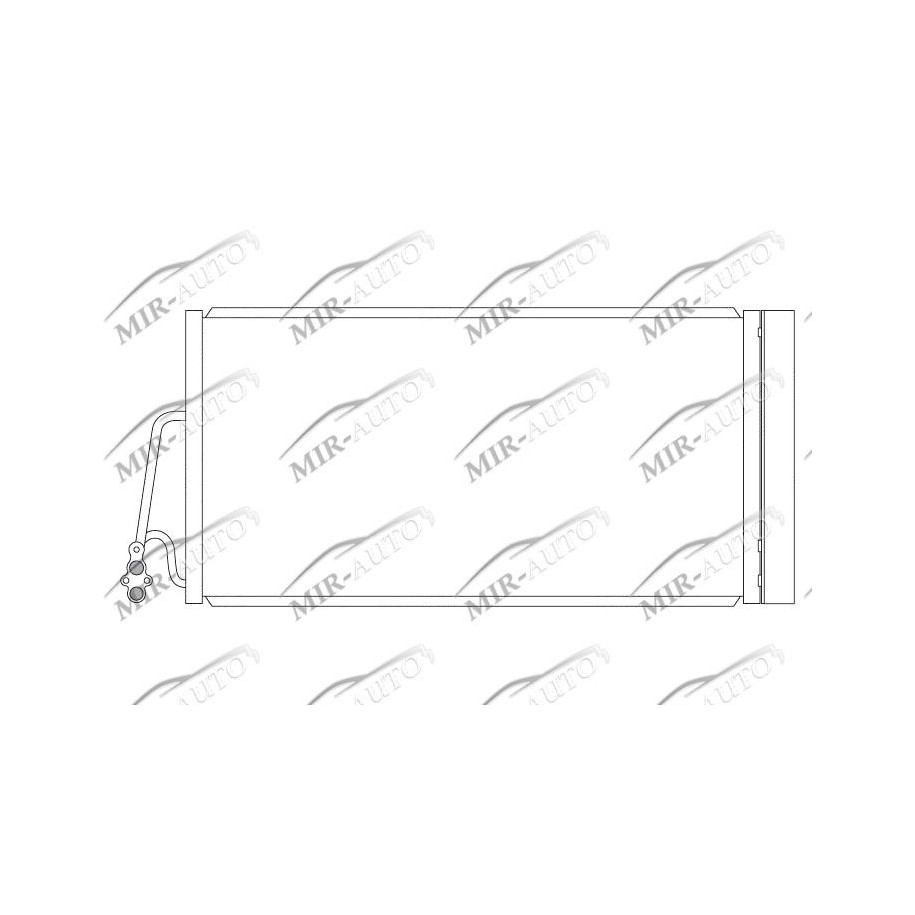 AC condenser with integrated receiver drier