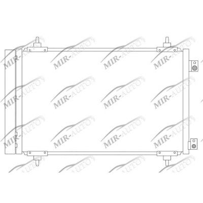 AC condenser with integrated receiver drier