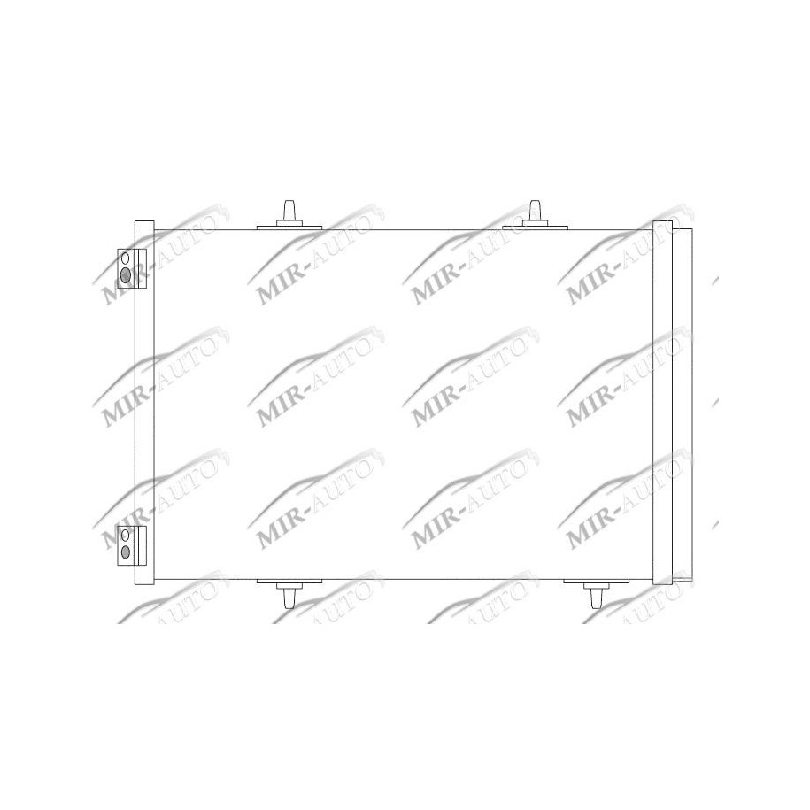 AC condenser with integrated receiver drier