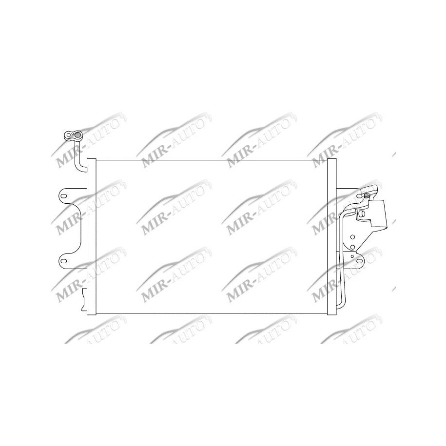 AC condenser without receiver drier