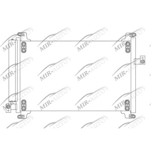 AC condenser with integrated receiver drier