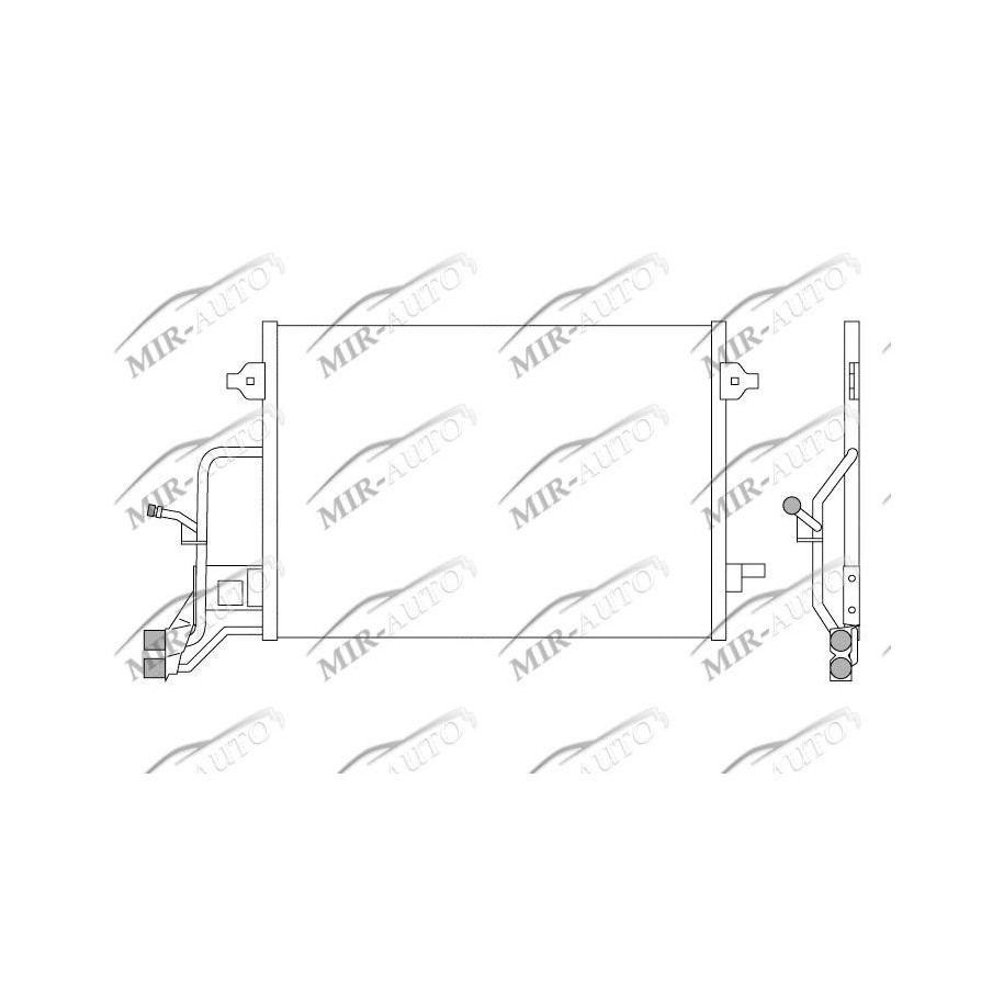 AC condenser without receiver drier