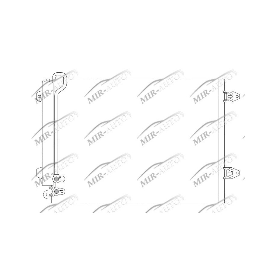 AC condenser with integrated receiver drier