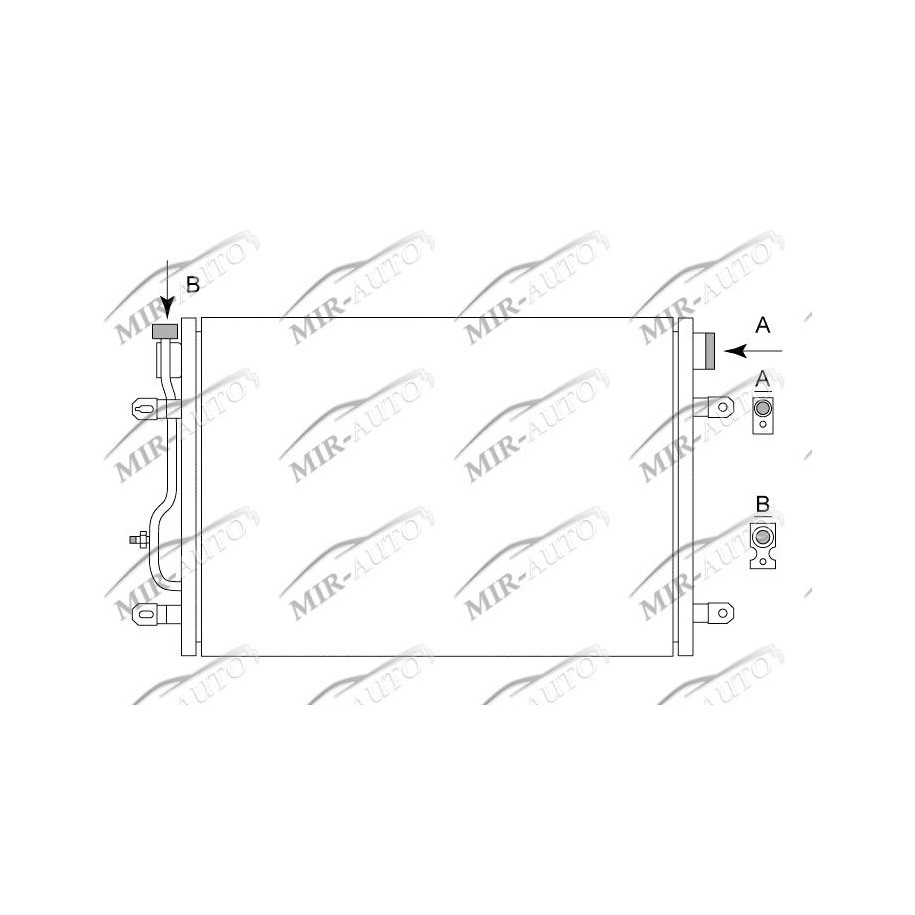 AC condenser without receiver drier