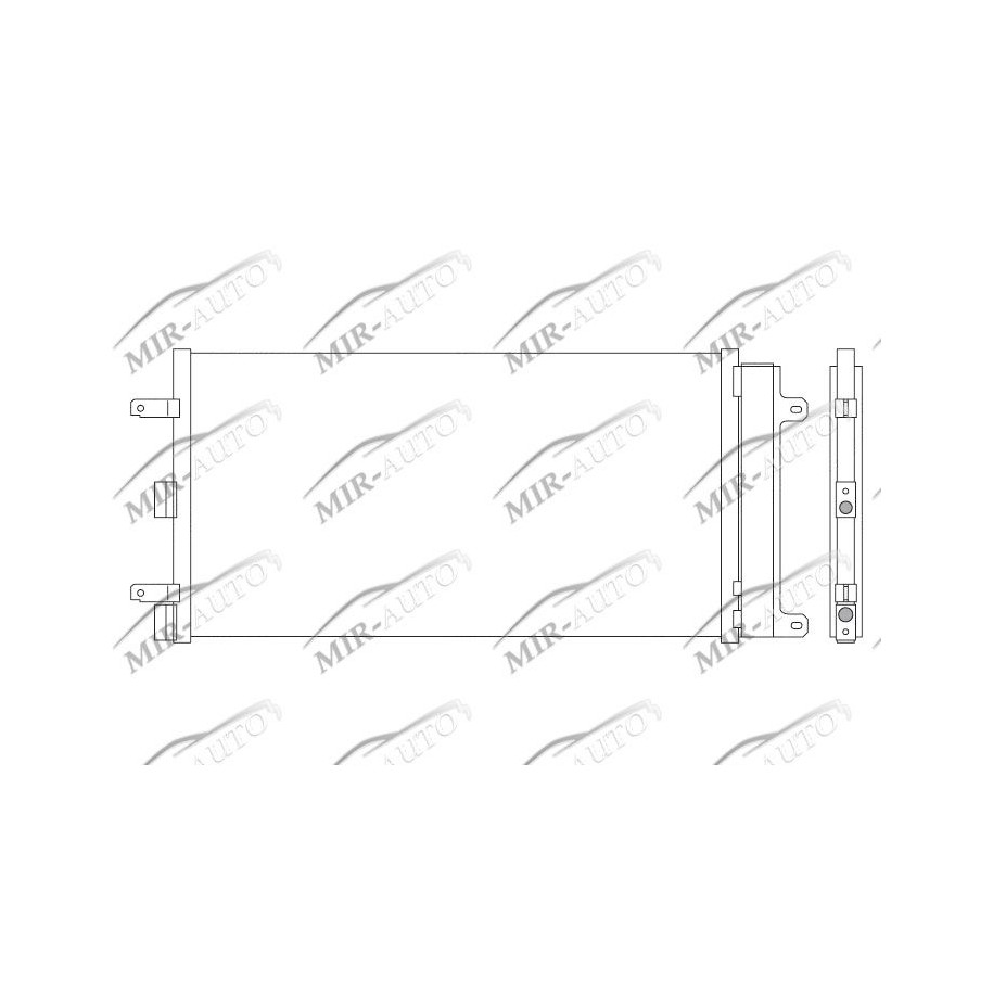 AC condenser with integrated receiver drier