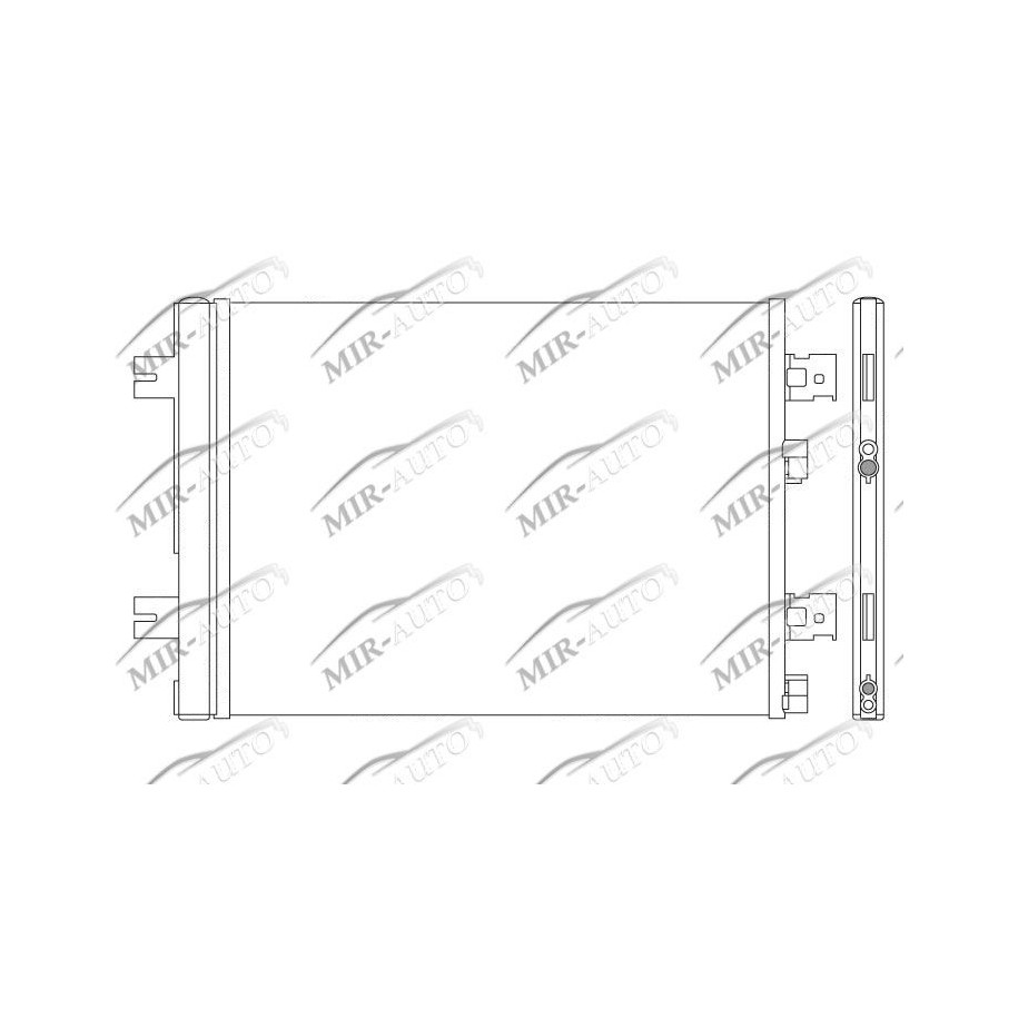 AC condenser with integrated receiver drier