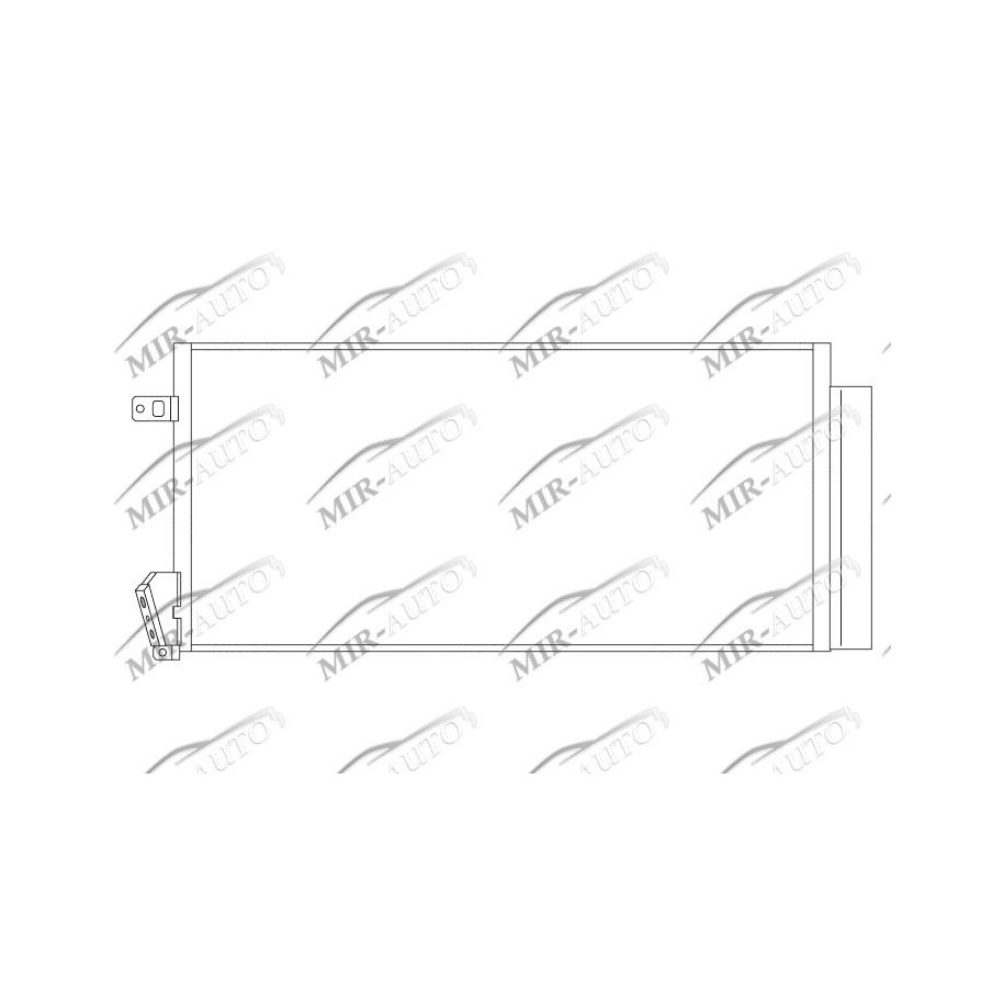 AC condenser with integrated receiver drier