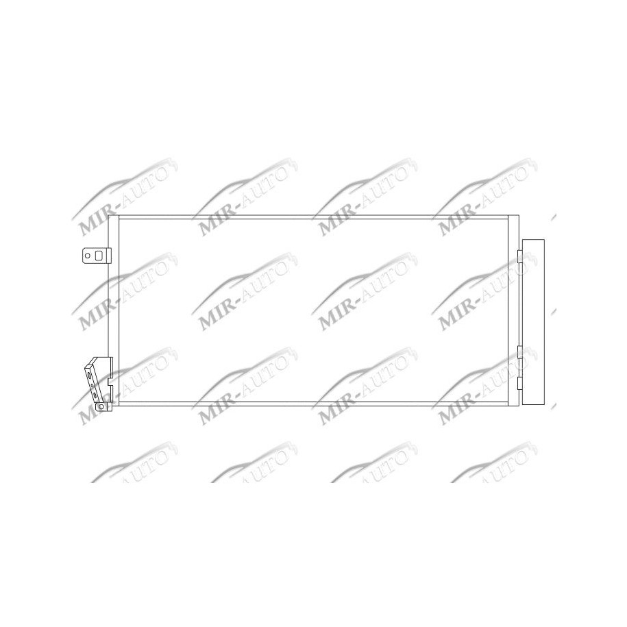 AC condenser with integrated receiver drier