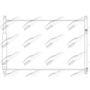 AC condenser with integrated receiver drier