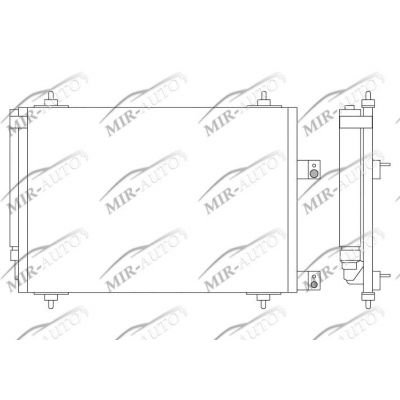 AC condenser with integrated receiver drier