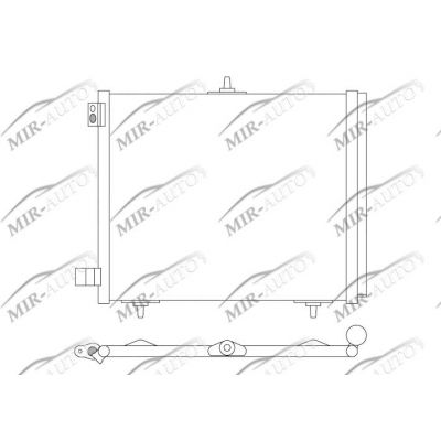 AC condenser with integrated receiver drier