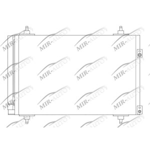 AC condenser with integrated receiver drier