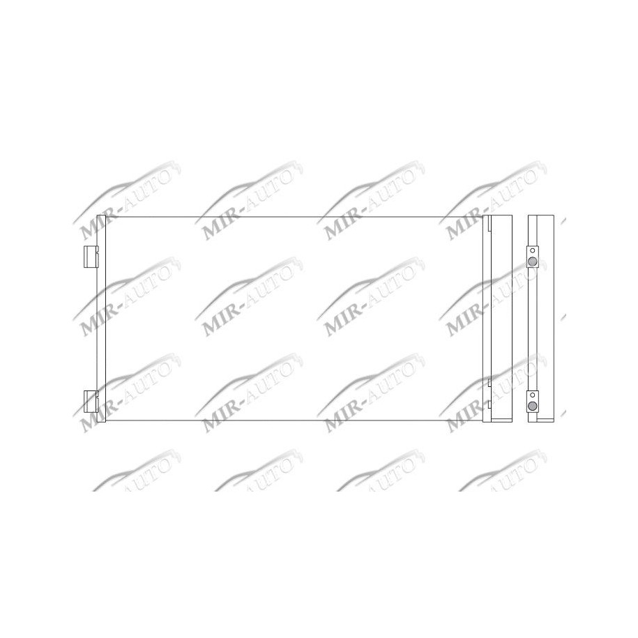 AC condenser with integrated receiver drier
