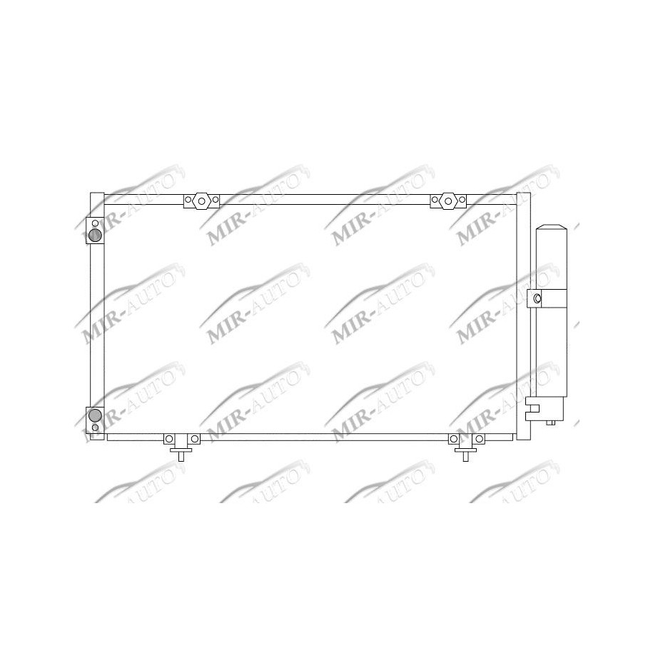 AC condenser with integrated receiver drier
