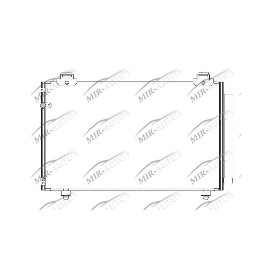 AC condenser with integrated receiver drier