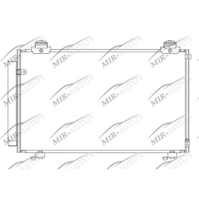 AC condenser with integrated receiver drier