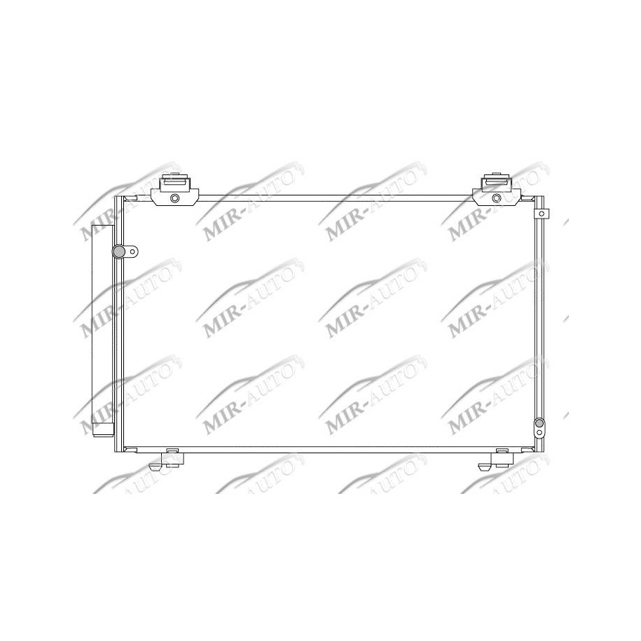 AC condenser with integrated receiver drier
