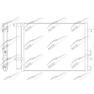 AC condenser with integrated receiver drier