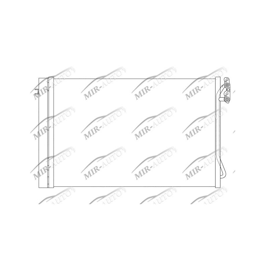 AC condenser with integrated receiver drier
